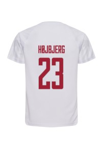 Fotbalové Dres Dánsko Pierre-Emile Hojbjerg #23 Venkovní Oblečení MS 2022 Krátký Rukáv